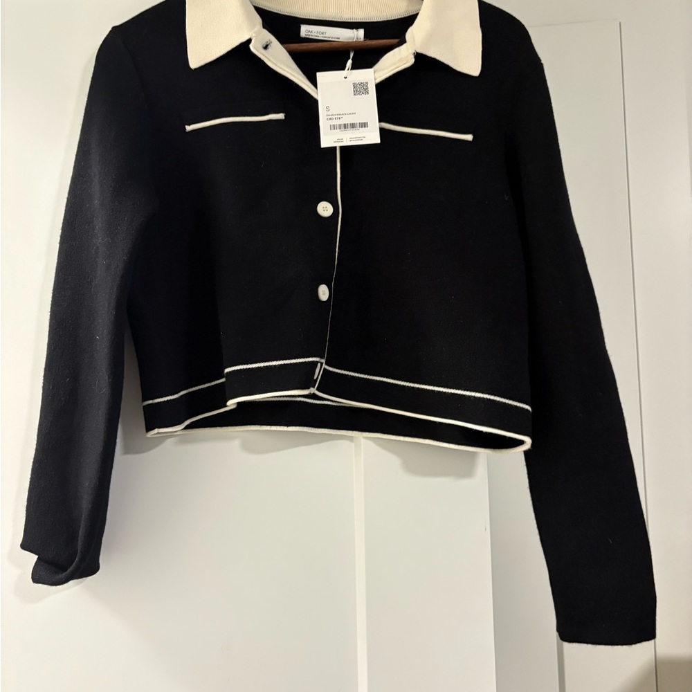 NWT Oak and Fort Black and White Women's Jacket and Skirt